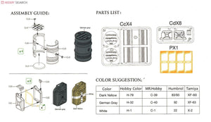 Classy Hobby MC16002 WWII German 20L Jerry Can &amp;amp; 200L Fuel Drum Set 1/16 – Bild 4