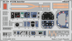 Eduard 33141 P-51K interior SA 1/32 DRAGON