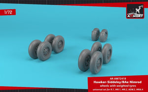 Armory Models AW72418 BAe Nimrod wheels w/ weighted tires 1/72 – immagine 4