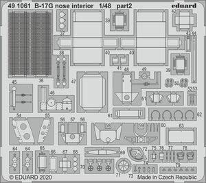 Eduard 491061 B-17G nose interior 1/48 HK MODELS – imagen 2