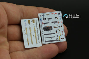 Quinta Studio QD48162 He 162 3D-Printed &amp;amp; colored Interior on decal paper (Dragon) 1/48 – obrázek 10