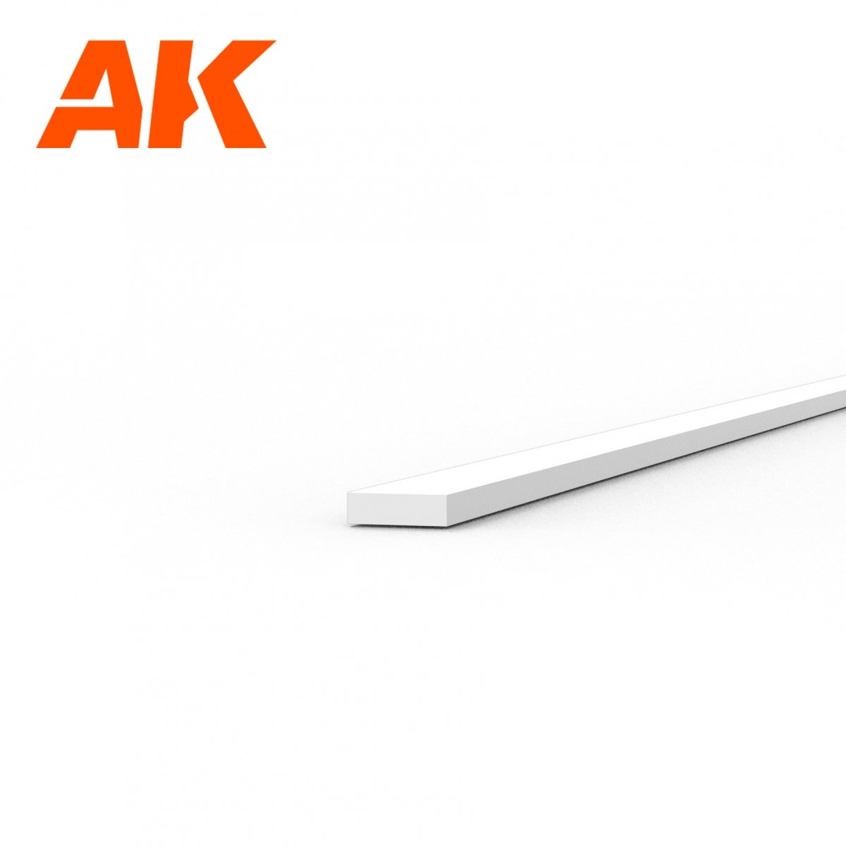 AK Interactive AK6502 STRIPS 0.30 X 1.00 X 350MM – STYRENE STRIP – (10 UNITS) – immagine 2