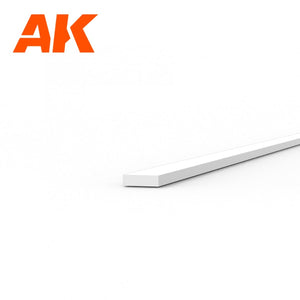 AK Interactive AK6502 STRIPS 0.30 X 1.00 X 350MM – STYRENE STRIP – (10 UNITS) – immagine 2