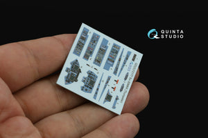 Quinta Studio QD+72177 Su-30MKK 3D-Printed &amp;amp; colored Interior on decal paper (Trumpeter) (with 3D-printed resin part) 1/72 – immagine 9