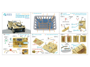 Quinta Studio QD+35141 Kubelwagen Type 82 3D-Printed &amp;amp; colored Interior on decal paper (Tamiya) (with 3D-printed resin parts) 1/35 – image 15