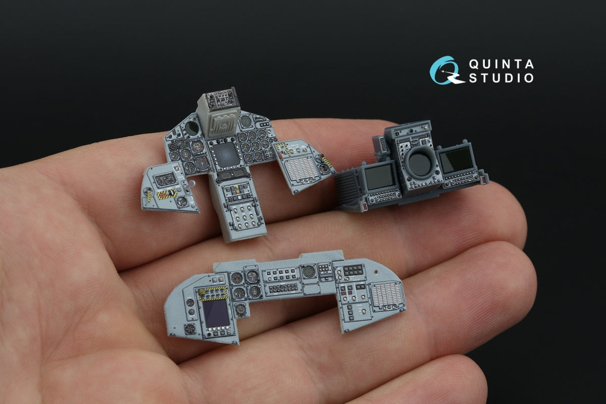 Quinta Studio QD+32231 Tornado ECR German 3D-Printed &amp;amp; colored Interior on decal paper (Italeri) (with 3D-printed resin parts) 1/32 – immagine 12