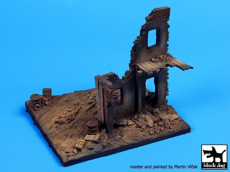 Black Dog D72009 House ruins Europe base 1/72 – Bild 2