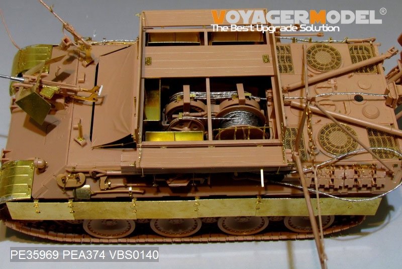 Voyager Model PE35969 WWII German Bergepanther Ausf.A (Early type,Panther A tool holders) Basic For MENG SS-015 1/35 – obrázek 13