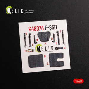 KELIK K48076 F-35B interior 3D decals for Tamiya kit 1/48 – Bild 2