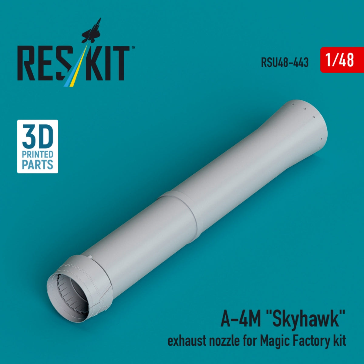 RESKIT RSU48-0443 Tuyère d'échappement A-4M « Skyhawk » pour kit Magic Factory (Impression 3D) 1/48