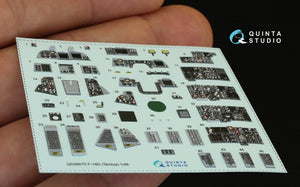 Quinta Studio QD48070 F-14D 3D-Printed &amp;amp; colored Interior on decal paper (for Tamiya kit) 1/48 – image 4