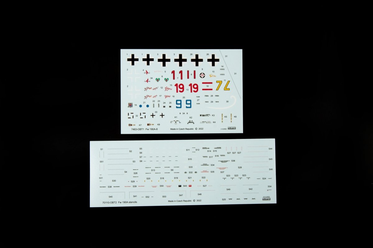 Eduard 7463 Fw 190A-8 standard wings 1/72 – immagine 5
