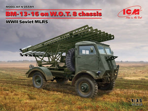 ICM 35591 BM-13-16 on WOT 8 chassis, WWII Soviet MLRS 1/35