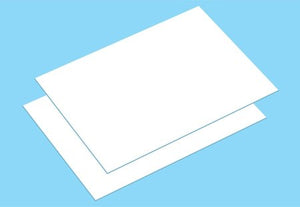 Tamiya 70215 Heat Shrinking PLA-PLATE B6 Size (White / 2pcs.) white boards 2pcs