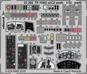Eduard 33202 TF-104G w/ C2 seats ITALERI 1/32 – image 2