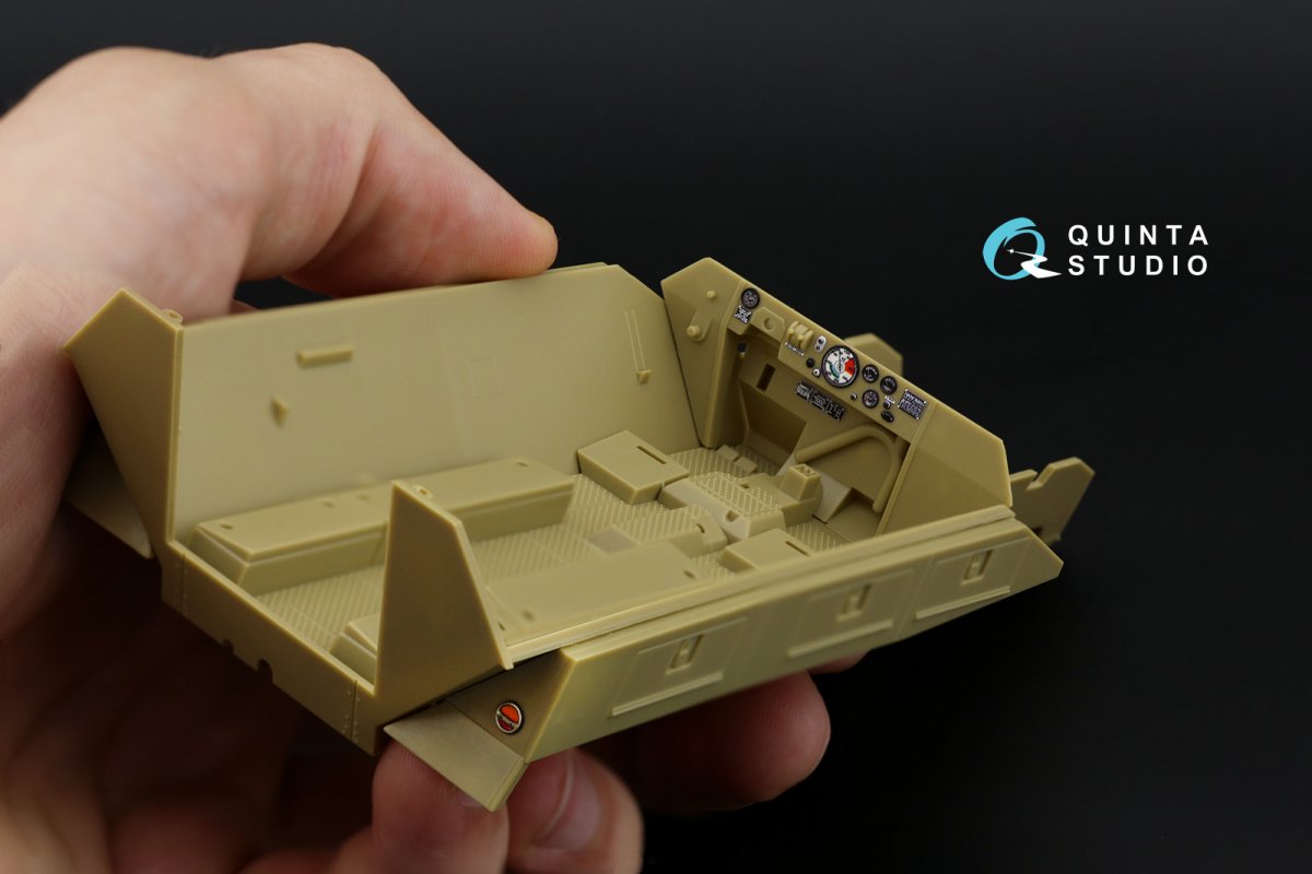 Quinta Studio QD35050 SD.KFZ.251 Family 3D-Printed &amp;amp; colored Interior on decal paper (Tamiya) 1/35 – Bild 5