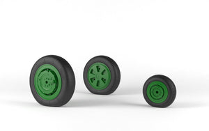 Armory Models AW48028 Mikoyan MiG-21 Fishbed wheels w/ weighted tires, mid production 1/48 – obrázek 6