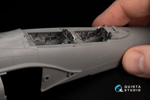 Quinta Studio QD48387 F-4E early with slatted wing 3D-Printed &amp;amp; colored Interior on decal paper (Meng) 1/48 – image 12