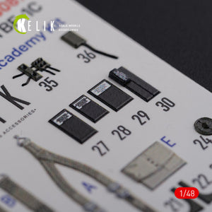 KELIK K48087 TBF-1C interior 3D decals for Academy kit 1/48 – obrázek 6