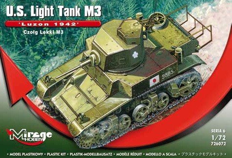 Mirage Hobby 726072 Luzon 1942 M3 Light Tank 1/72