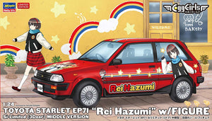 Hasegawa SP633 Toyota Starlet EP71 &amp;quot;Rei Hazumi&amp;quot; w/ Figure 1/24