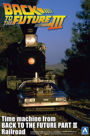 Aoshima 06699 Time Machine from Back to the Future Part III Railroad 1/24