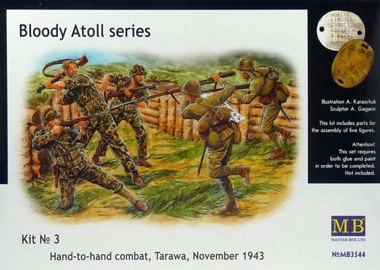 Master Box 3544 Bloody Atol Hand-to-hand fight Tarawa 1943 1/35