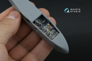 Quinta Studio QD+35144 AH-64A forward avionics bays 3D-Printed &amp;amp; colored Interior on decal paper (Trumpeter) (with 3D-printed resin parts) 1/35 – immagine 8