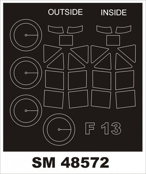 Montex SM48572 JUNKERS F-13 for MINIART 1/48