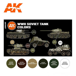 AK Interactive AK11657 3G WWII SOVIET TANK COLORS 6x17 ml – imagen 2