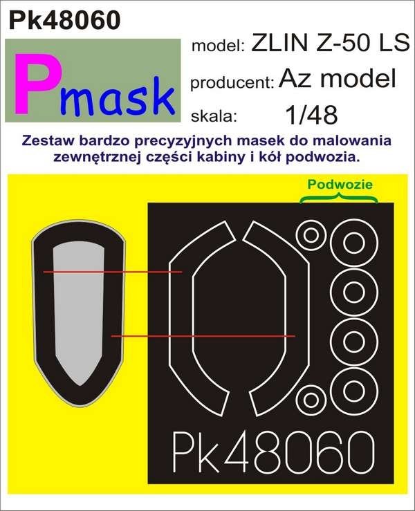 P-Mask PK48060 ZLIN Z-50LS (AZ MODEL) 1/48