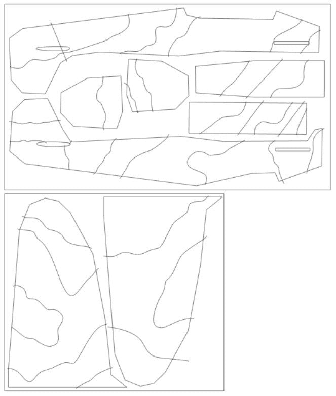 Omask 44009 Spitfire Mk.II camouflage surfaces M.Feric camo G (for Eduard 11146) 1/48