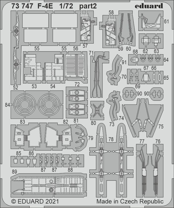 Eduard 73747 F-4E MOULES FINS 1/72 – image 2