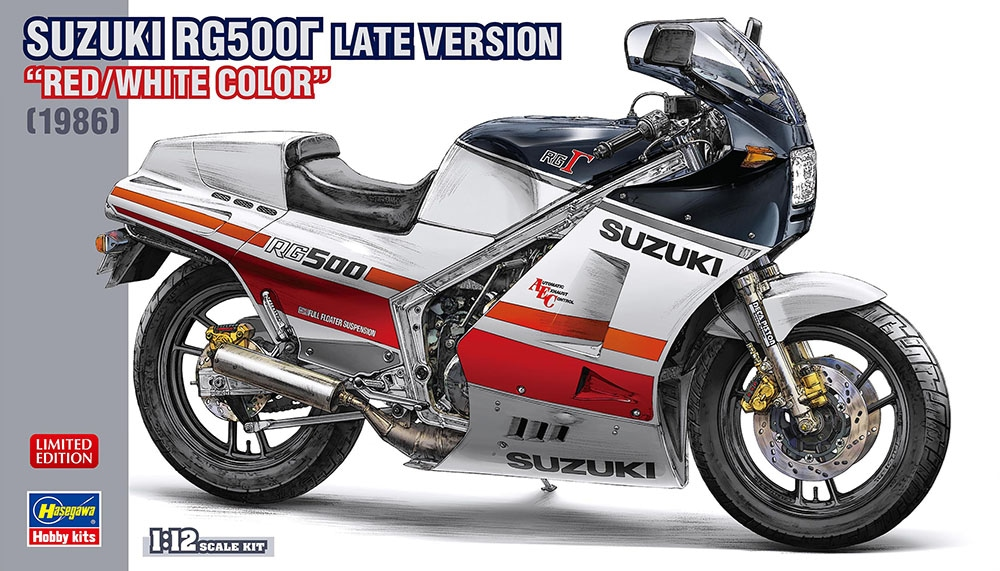 Hasegawa 21764 Suzuki RG500Γ Late Version "Red/White Color" (1986) 1/12