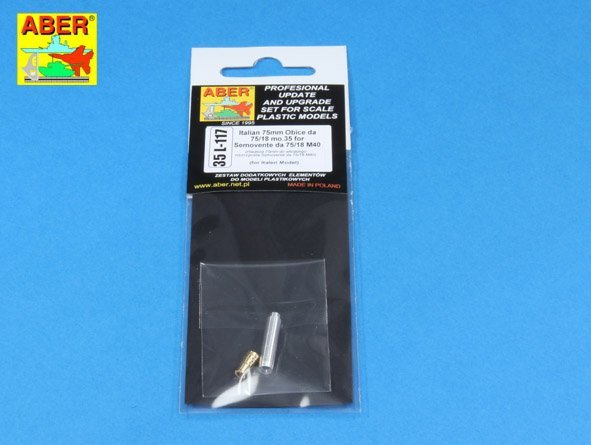 Aber 35L-117 Barrel for Italian 75mm Ansaldo L/18 gun for Semovente da 75/18 M40 1/35 – image 4