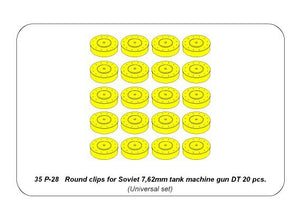 Aber 35P-28 Round clips for Soviet 7.62mm czkm DTZ – obrázek 6