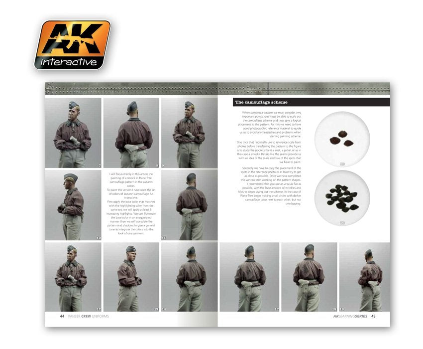 AK Interactive AK272 panzer crew uniforms painting guide l. series 02 – imagen 4
