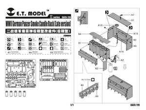 ET Model EA35-119 WWII German Panzer Smoke Candle Rack (Late version) 1/35 – image 3