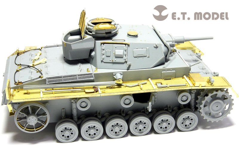ET Model E35-030 WWII German Pz.Kpfw.III Ausf.J Basic (For DRAGON 6463/6394) (1/35) – imagen 3