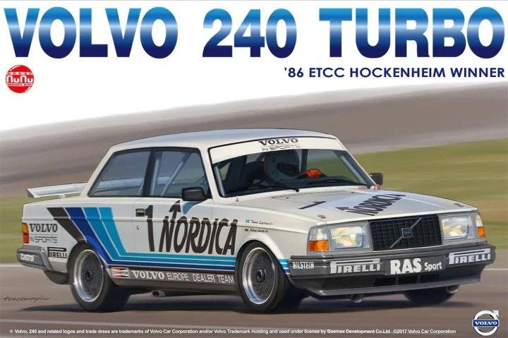 NuNu PN24013 Volvo 240 Turbo &amp;#39;86 ETCC Hockenheim Gagnant 1/24