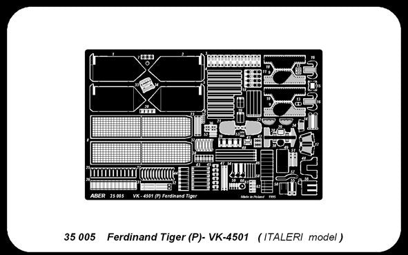 Aber 35005 Tiger Ferdinand (P) VK 4501 (ITA) 1/35 – image 4