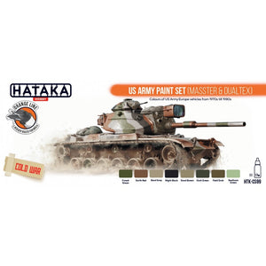 Hataka HTK-CS99 US Army paint set (MASSTER &amp;amp; DUALTEX) (8x17ml) – Bild 2