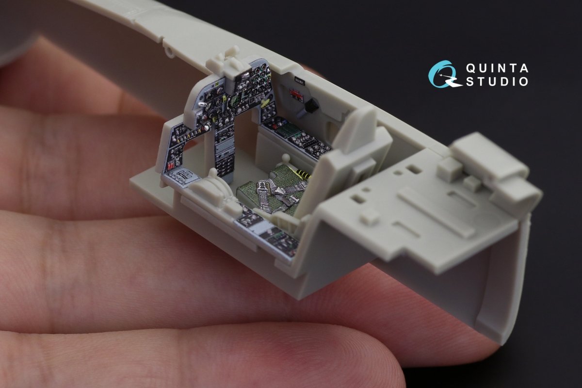 Quinta Studio QD48219 F-5E 3D-Printed &amp;amp; colored Interior on decal paper (AFV club) 1/48 – obrázek 10