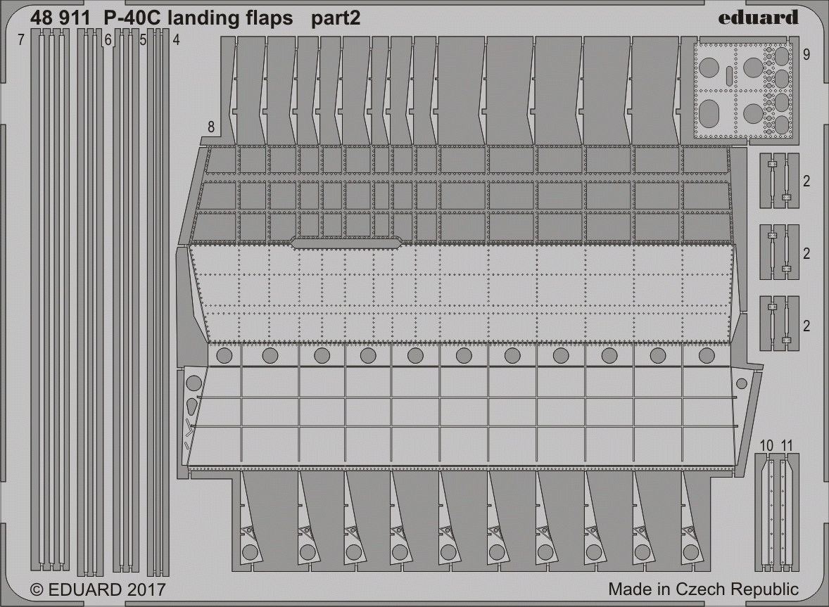 Eduard 48911 P-40C landing flaps BRONCO 1/48 – image 2