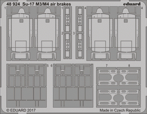 Eduard 48924 Su-17 M3/ M4 air brakes KITTY HAWK 1/48