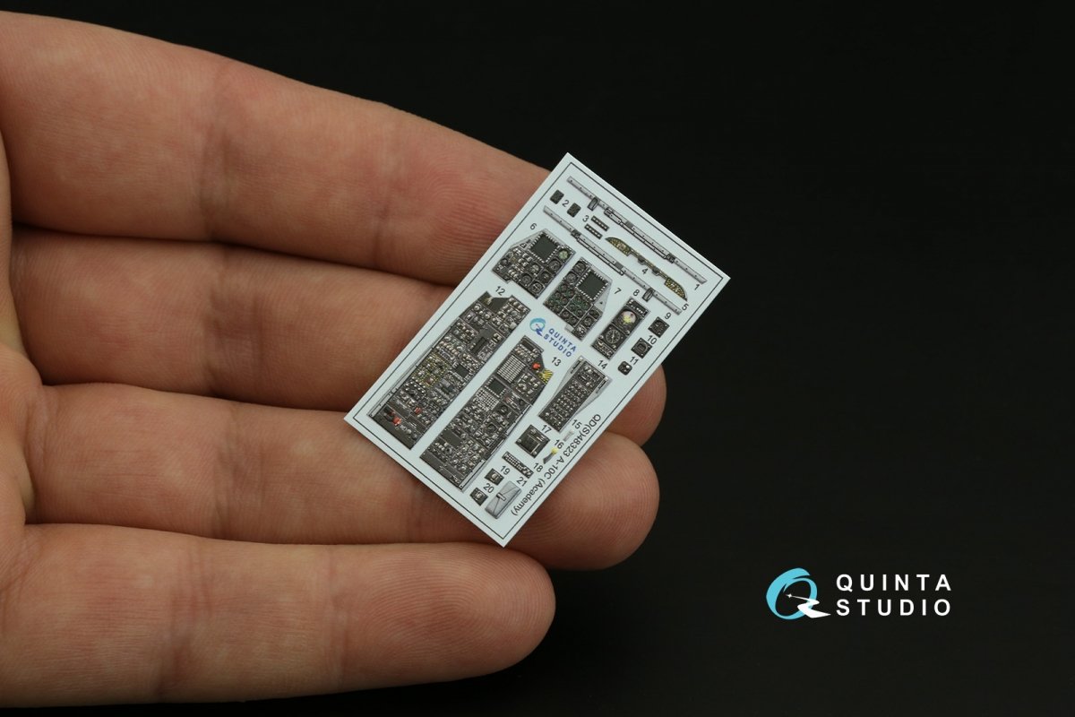 Quinta Studio QDS-48323 A-10C 3D-Printed &amp;amp; colored Interior on decal paper (Academy) (Small version) 1/48 – obrázek 7