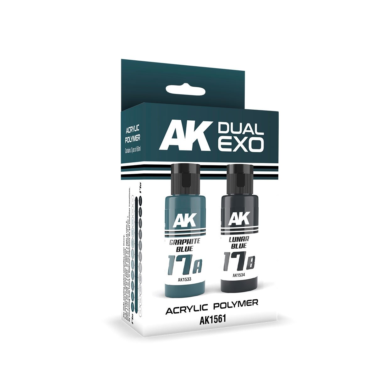 AK Interactive AK1561 DUAL EXO SET 17 – 17A BLEU GRAPHITE &amp; 17B BLEU LUNAIRE 