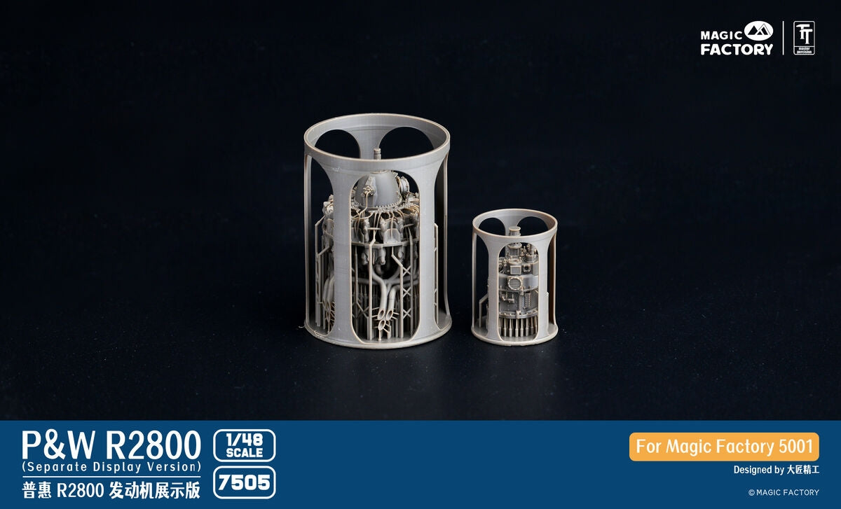 Magic Factory 7505 Pratt &amp;amp; Whitney R2800 Engine - Separate Display Version Set 1 1/48 – imagen 2