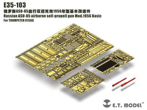 ET Model E35-103 Russian ASU-85 airborne self-propell gun Mod.1956 Basic (For TRUMPETER 01588) (1/35)