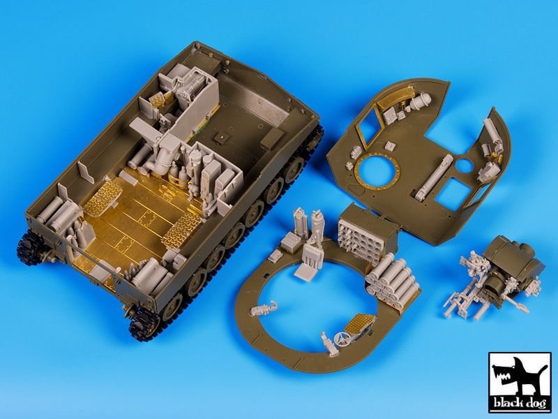 Black Dog T35101 M 109 A2 interior accessories set 1/35 – obrázek 3